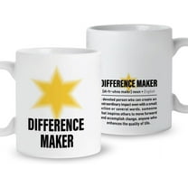 Difference Maker Gift Coffee Mug, a Devoted Person, Women Men Social Worker Appreciation Thank You Gift Christmas Birthday Retirement Gift for Boss Leader Teacher Employee Coworker, 11oz