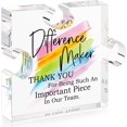 thumbnail image 1 of Difference Maker Gift for Women Men Thank You Gifts for Mentor Manager - Boss Appreciation Gifts for Coworkers Office Gift Ideas Difference Maker Desk Sign Retirement Gifts Goodbye Presents, 1 of 6