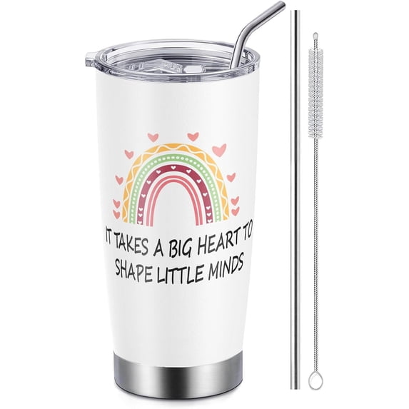 Difference Maker Gifts for Women, 20 Oz Coffee Tumbler with Lid and Straw, Appreciation Gifts for Teachers Coworkers, Thank You Gift for Boss Leader Employee, 20 Oz Stainless Steel Tumbler