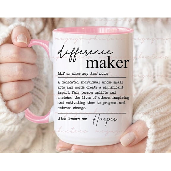Difference Maker Mug Personalized Difference Maker Mug 001706 1