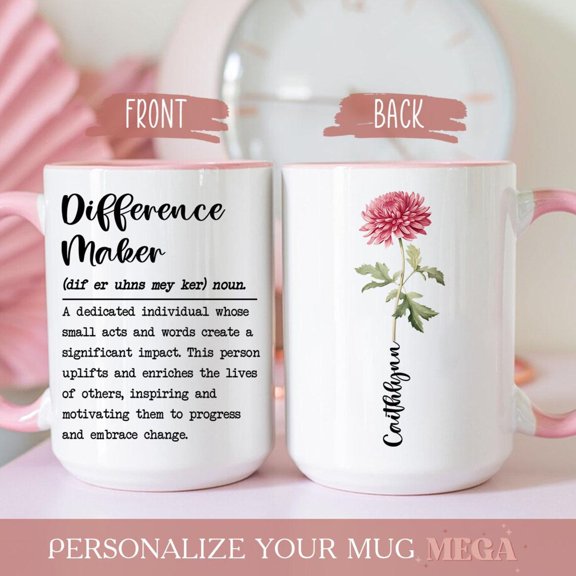 Difference Maker Mug Personalized Difference Maker Mug 005483