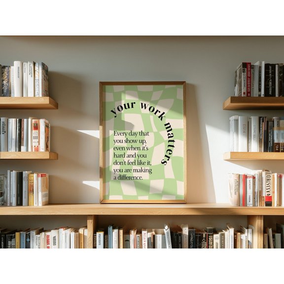 Difference Maker Office Wall Art Print, Unframed Paper Poster 8x10in