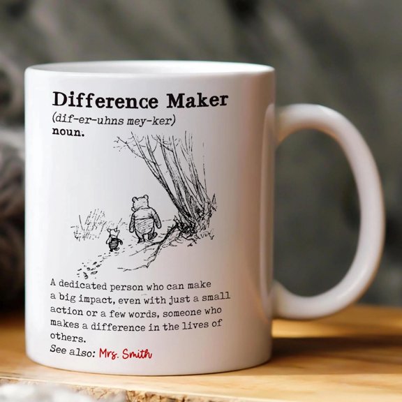 Difference Maker Personalized Mug, Bekilab, 11oz 15oz Mug