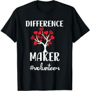 Difference Maker Volunteer | Voluntary Worker Appreciation T-Shirt