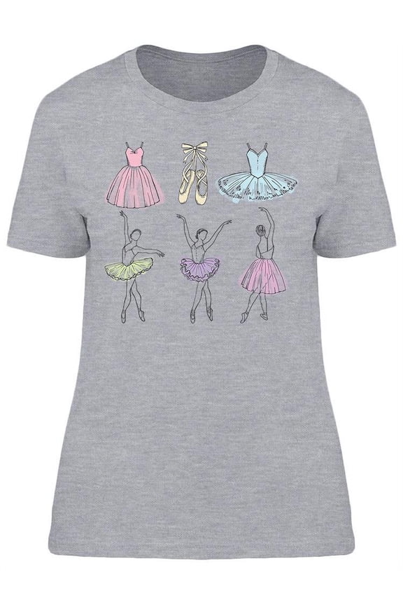 Different Ballet Dancers T-Shirt Women -Image by Shutterstock, Female Small