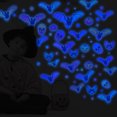 thumbnail image 1 of Different Bats Skull Pumpkin Sticker,DIY Halloween Glow in The Dark Bats Skull Star Wall Decals,Self-Adhesive Luminous Bat Pumpkins Stickers Decoration for Party Favors Windows Cling, 1 of 6
