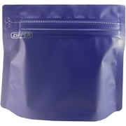 Different Capacity & 25Pcs Matte Colored Metallic Aluminum Bottom Gusset Stand-Up Bags (5Oz, Purple)