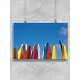 thumbnail image 1 of Different Color Surfboards  Poster -Image by Shutterstock, 1 of 2