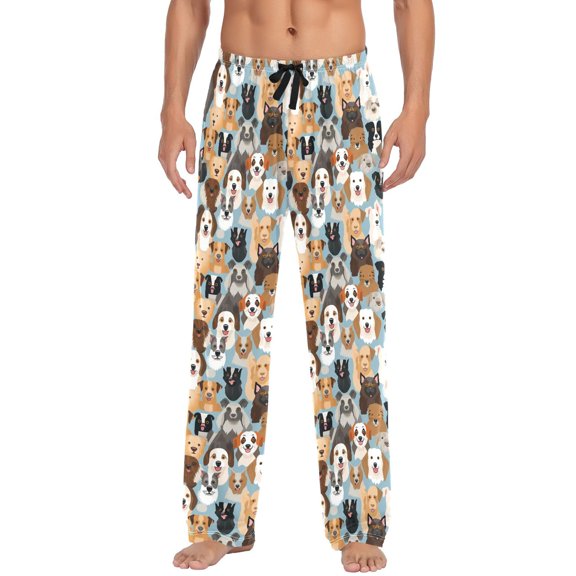 Different Dogs joogoo Men's Pajama Pants Cotton Long Sleepwear Lounge Pants L