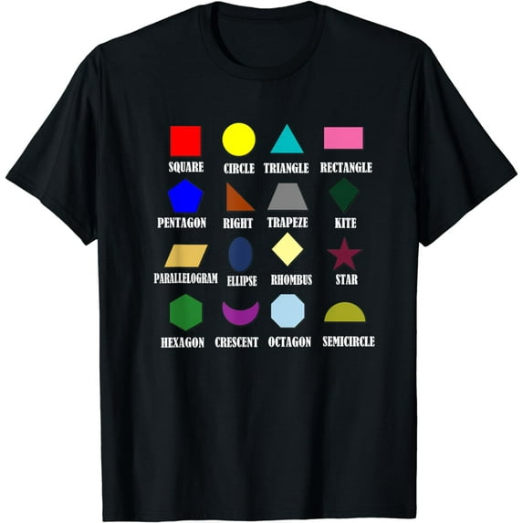 Different Geometric Shapes T-Shirt