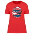 thumbnail image 1 of Different Kinds Of Whales Doodle T-Shirt Women -Image by Shutterstock, Female x-Large, 1 of 2