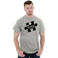 thumbnail image 1 of Different Not Less Autism Puzzle Men's Graphic T Shirt Tees Brisco Brands S, 1 of 4