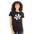 thumbnail image 1 of Different Not Less Autism Puzzle Womens Slim Fit Graphic Tee Brisco Brands S, 1 of 5