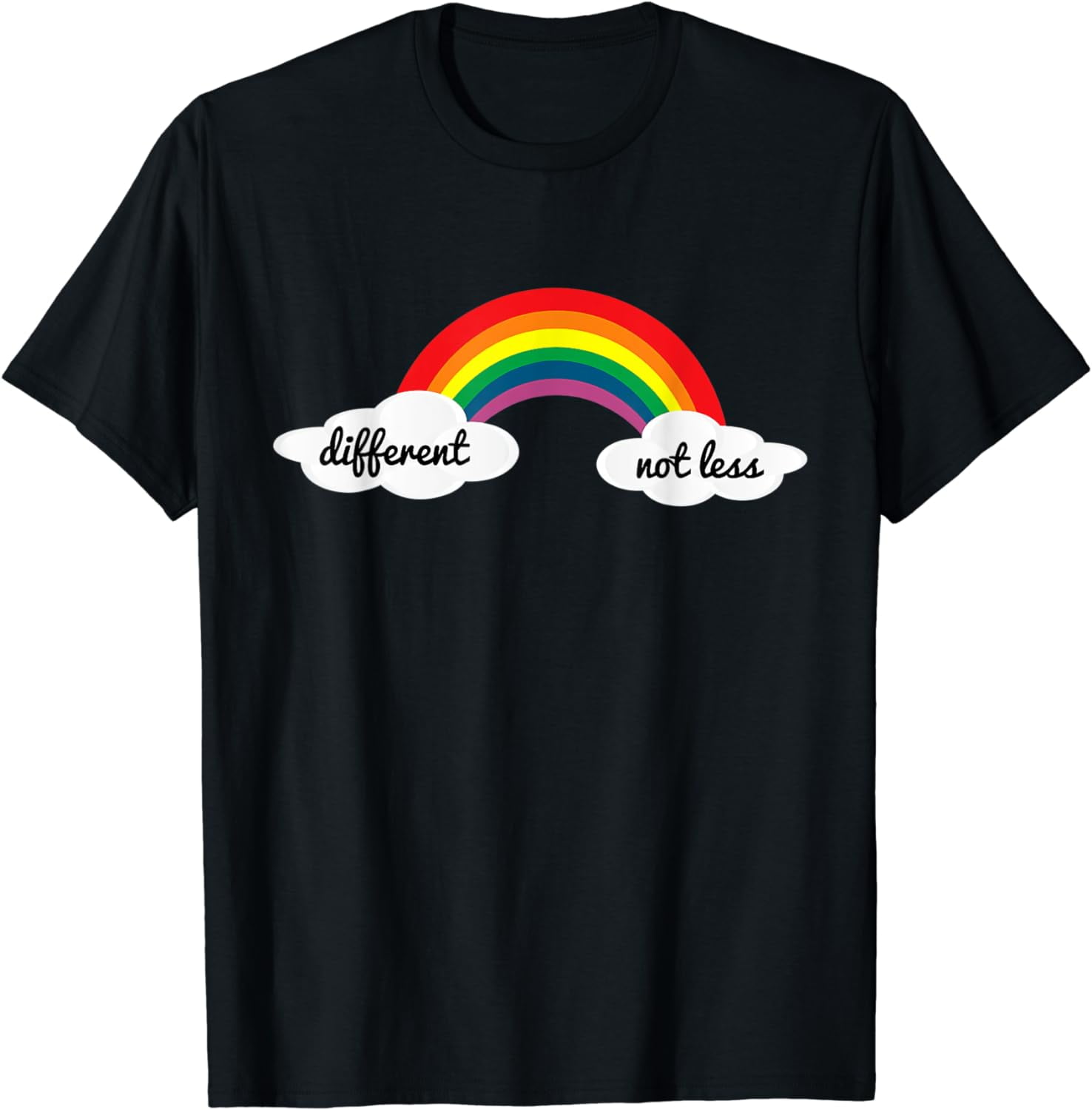 Different Not Less Shirt Autism Awareness Month Rainbow TShirt