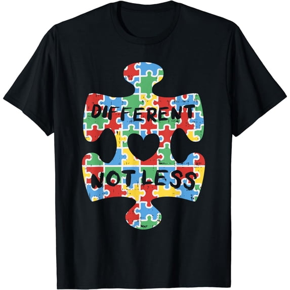 Different Not Less Shirt Autism Awareness Puzzle Autistic T-Shirt