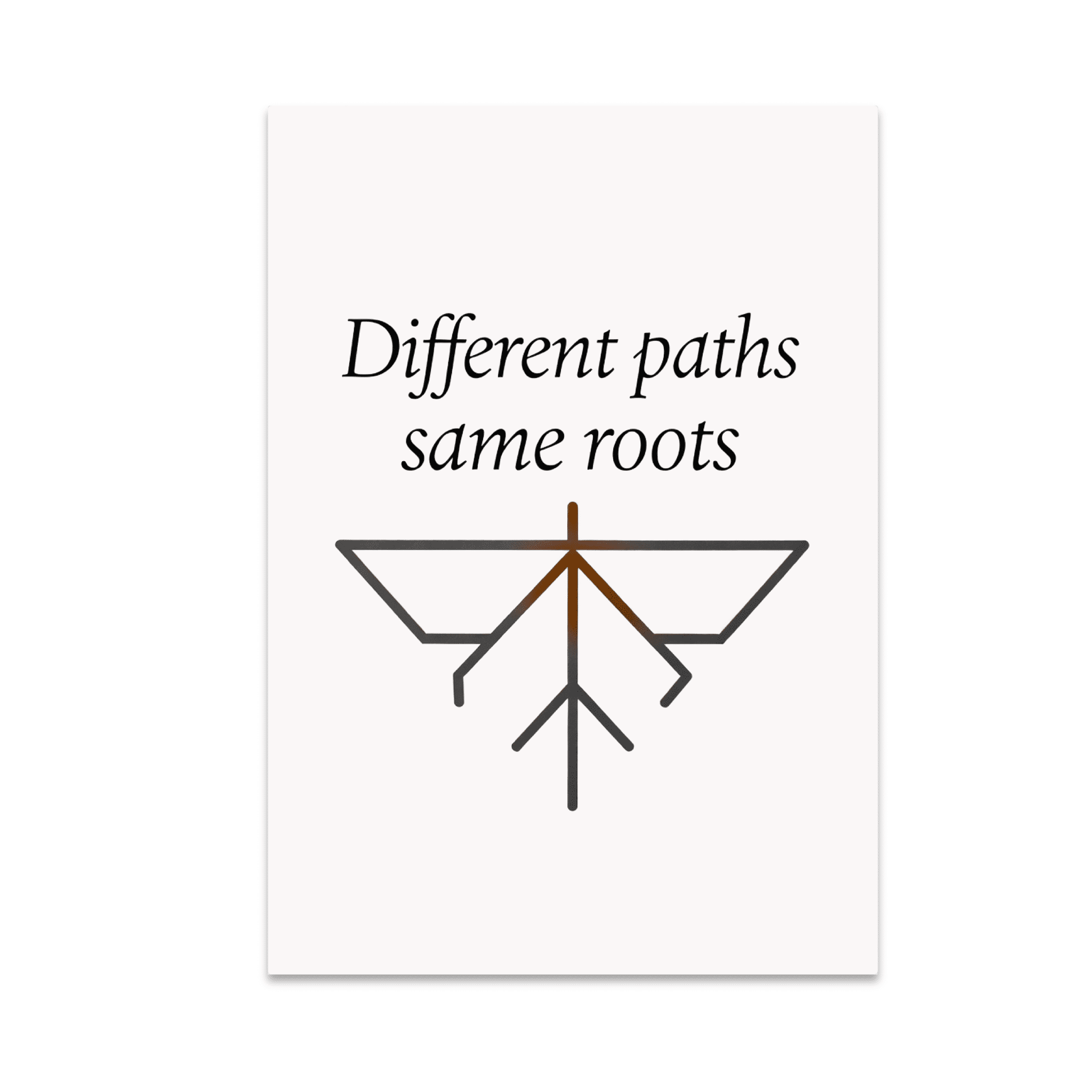 Same Roots Different Paths Same Roots Wall Decor - Sibling Bond - 13x19 Poster ...