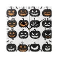 thumbnail image 1 of Different Pumpkin Face Wall Clock Battery Operated Silent Non-Ticking Bedroom Office Kitchen Home School Decor 7.8"(Black), 1 of 10
