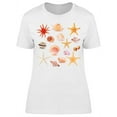 thumbnail image 1 of Different Seashells, Collection  T-Shirt Women -Image by Shutterstock, Female Small, 1 of 2