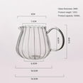 thumbnail image 1 of Different Size Glass Milk Jug,Heat-resistant Transparent Glass Cup With Handle,Wave Shaped Coffee Milk Tea Cup Multifunctional Glass Jug for Home Drinkware Kitchenware, 1 of 6