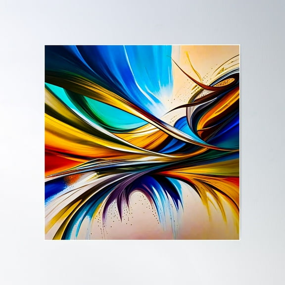 Different Strokes Poster Wall Art, Modern Wall Decor For Living Room Bedroom, 30x30 UNFRAMED