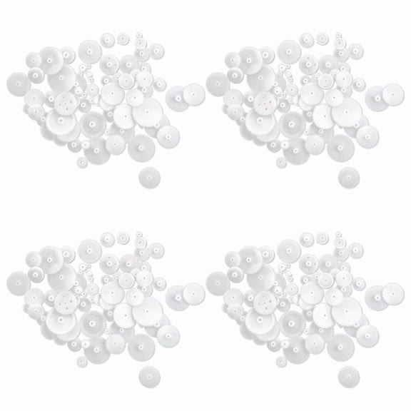 Different Styles White Plastic Gear Set 232 Pcs for RC Toys