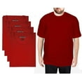 thumbnail image 1 of Different Touch 4 Pack Men BIG and TALL 100% Cotton Crew Neck Short Sleeve T-Shirts, 1 of 4