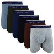 Different Touch 6 Men's USA Big & Tall Signature Logo Leg Boxer Briefs Underwear