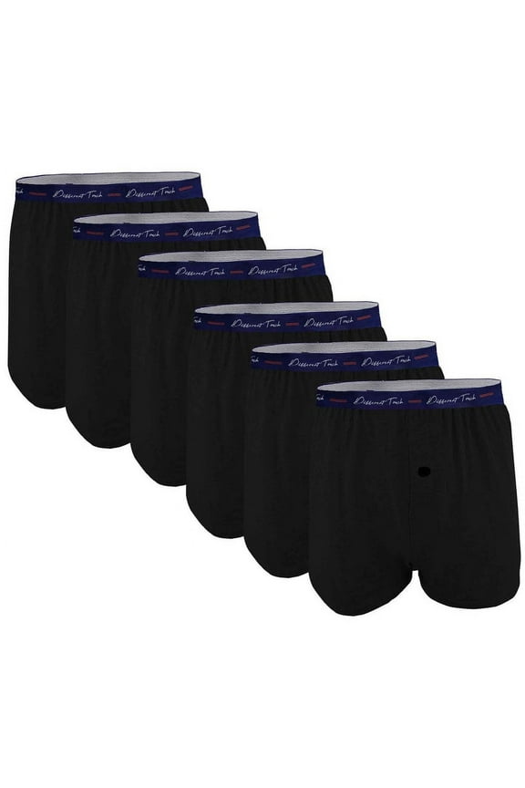6 Pack Exposed Big & Tall Signature Waistband Jersey Shorts Boxers Underwear