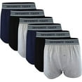 thumbnail image 1 of Different Touch 6 Pack Knit Boxers Signature Waistband Jersey Shorts Boxers Underwear, 1 of 2