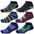 thumbnail image 1 of Different Touch 6 Pairs Men's Ankle Athletic Cushion Low Cut Sports Socks, 1 of 3