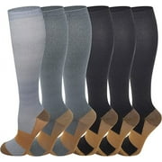 Different Touch 6 pairs Supports Extreme Copper Compression Socks