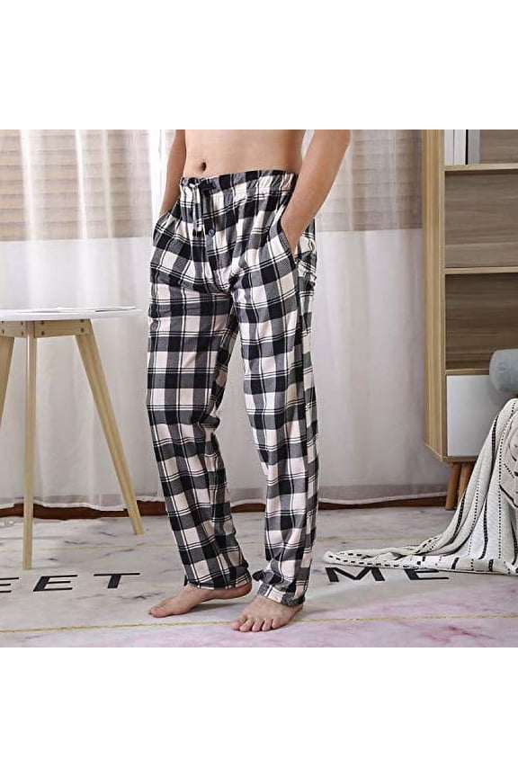 BIG & TALL Men's Pajama Lounge Fleece Pants Bottoms