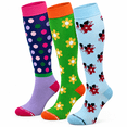 thumbnail image 1 of Different Touch Compression Knee High Socks | Women's 3 pack| 8-15mmHg, 1 of 5