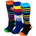 thumbnail image 1 of Different Touch Compression Knee High Socks | Women's 3 pack| 8-15mmHg, 1 of 7