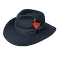 thumbnail image 1 of Different Touch Indiana Jones Outback Cowboy Crushable Wool Black Fedora Hats, 1 of 3