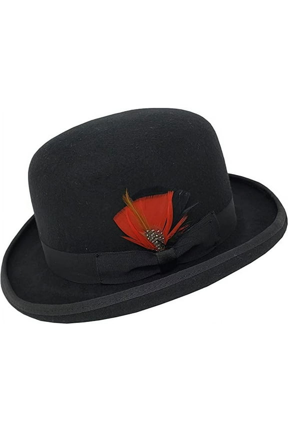 Men 100% Wool Felt Top Hats Victorian Style Mad Hatter Tall