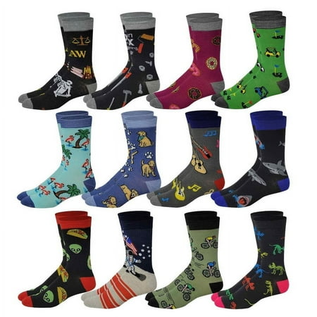 Different Touch Men Colorful Assorted Hobbie Novelty Design Dress Socks 10-13 price history and forecast - Different Touch