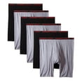thumbnail image 1 of Different Touch Men's Breathable Cotton Boxer Briefs, Multicolor, 1 of 2