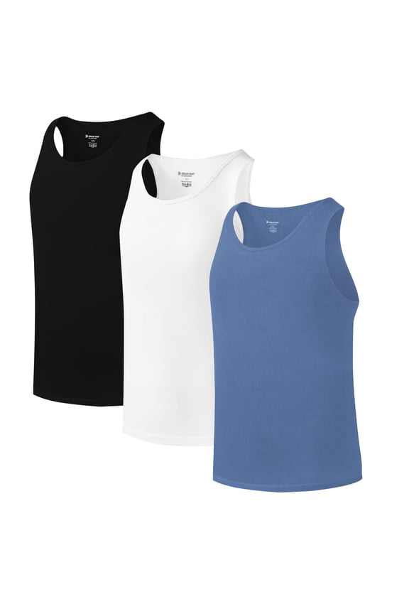 Men's Rayon Tank Tops, Pack of 3