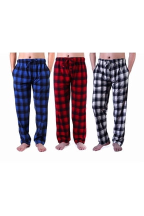 Microfleece Pajama Bottoms (Men’s Big & Tall), Super Soft, Warm (3-Pack)