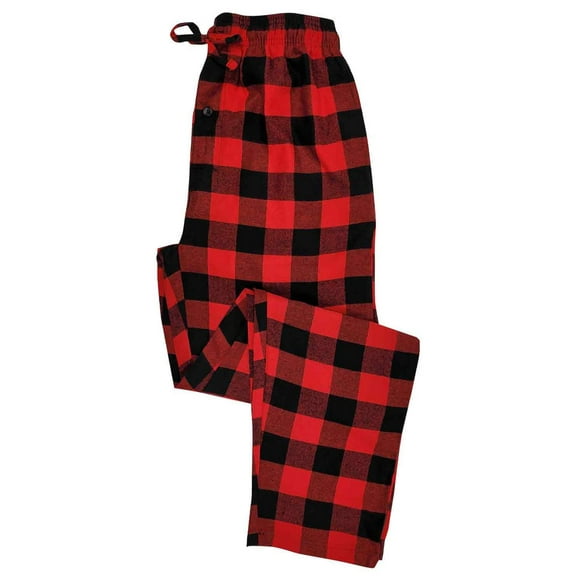 Different Touch Red Buffalo Plaid 100% Cotton Lounge Pajama Pants For Men (S-6XL)