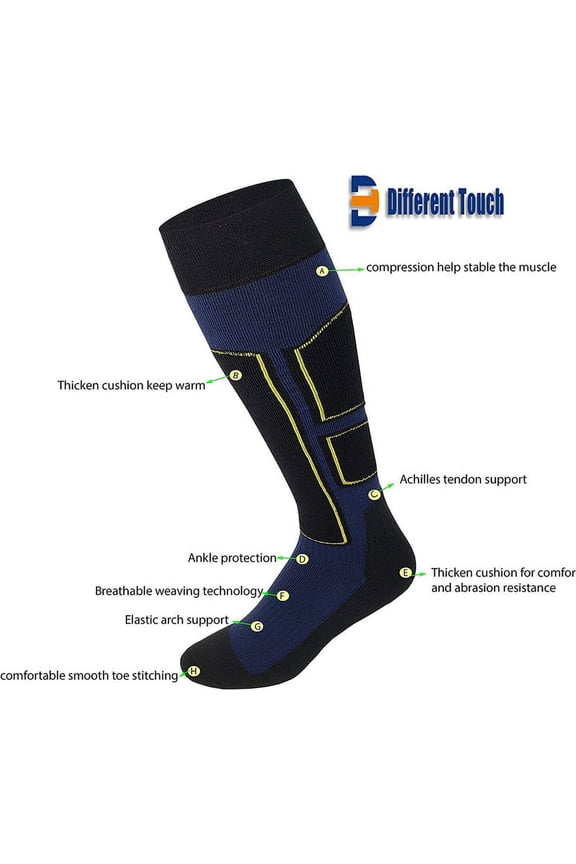 Unisex Skiing Hiking Camping High Performance Thermolite Wool Ski Socks