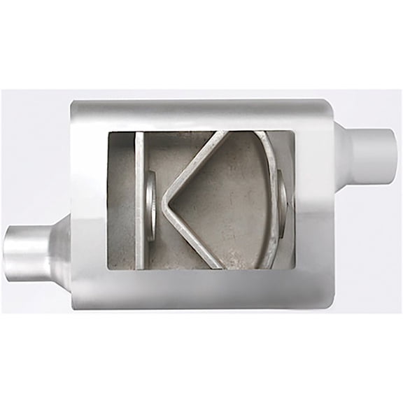 4.00INX10.00INX13.00IN OFFSET/OFFSET FLOWSOUND MUFFLER 2.25IN ID / 2.25IN OD