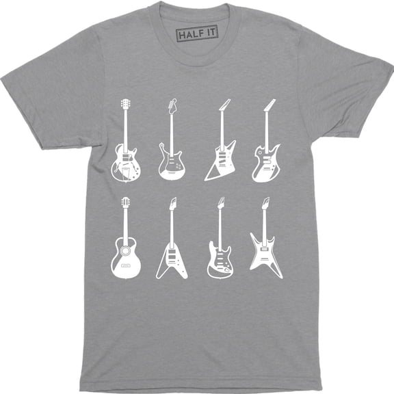 Different Type Guitar - Rock Star Guitarist Bands Men's T-Shirt