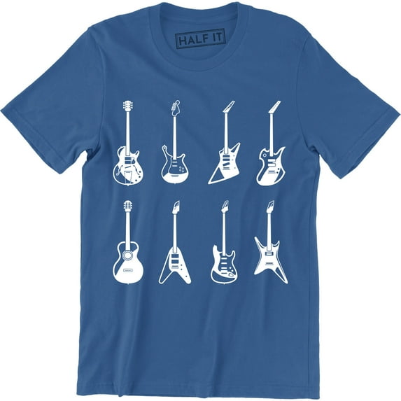 Different Type Guitar - Rock Star Guitarist Bands Men's T-Shirt