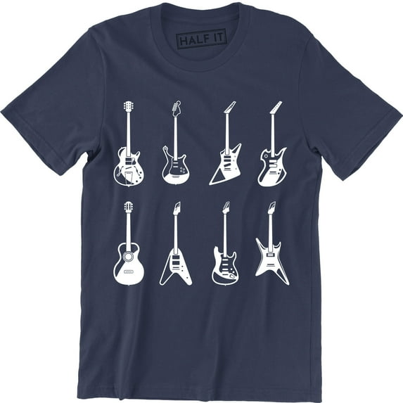 Different Type Guitar - Rock Star Guitarist Bands Men's T-Shirt