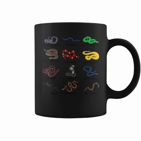 Different Types Of Snakes Boys Girl Educational Serpent Coffee Mugs