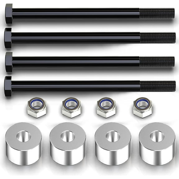 Differential Drop Kit, Diff Drop Spacers Hardware Compatible with 2007-2021 Silverado 1500 4WD / 2007-2021 Sierra 1500 4WD CNC Machined