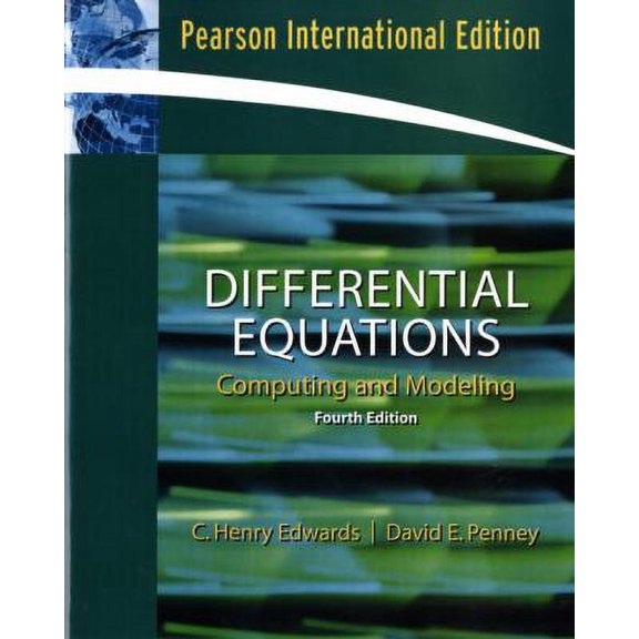 Pre-Owned Differential Equations Computing and Modeling, 4th Edition (International) (Paperback) 013600038X 9780136000389