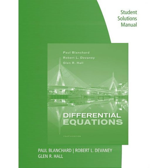 Differential Equations, Student Solutions Manual, (Paperback)